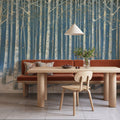 Shimmering Birches Mural Wallpaper - room preview 06
