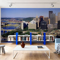 Golden Bridges Cityscape Mural Wallpaper - room preview 06