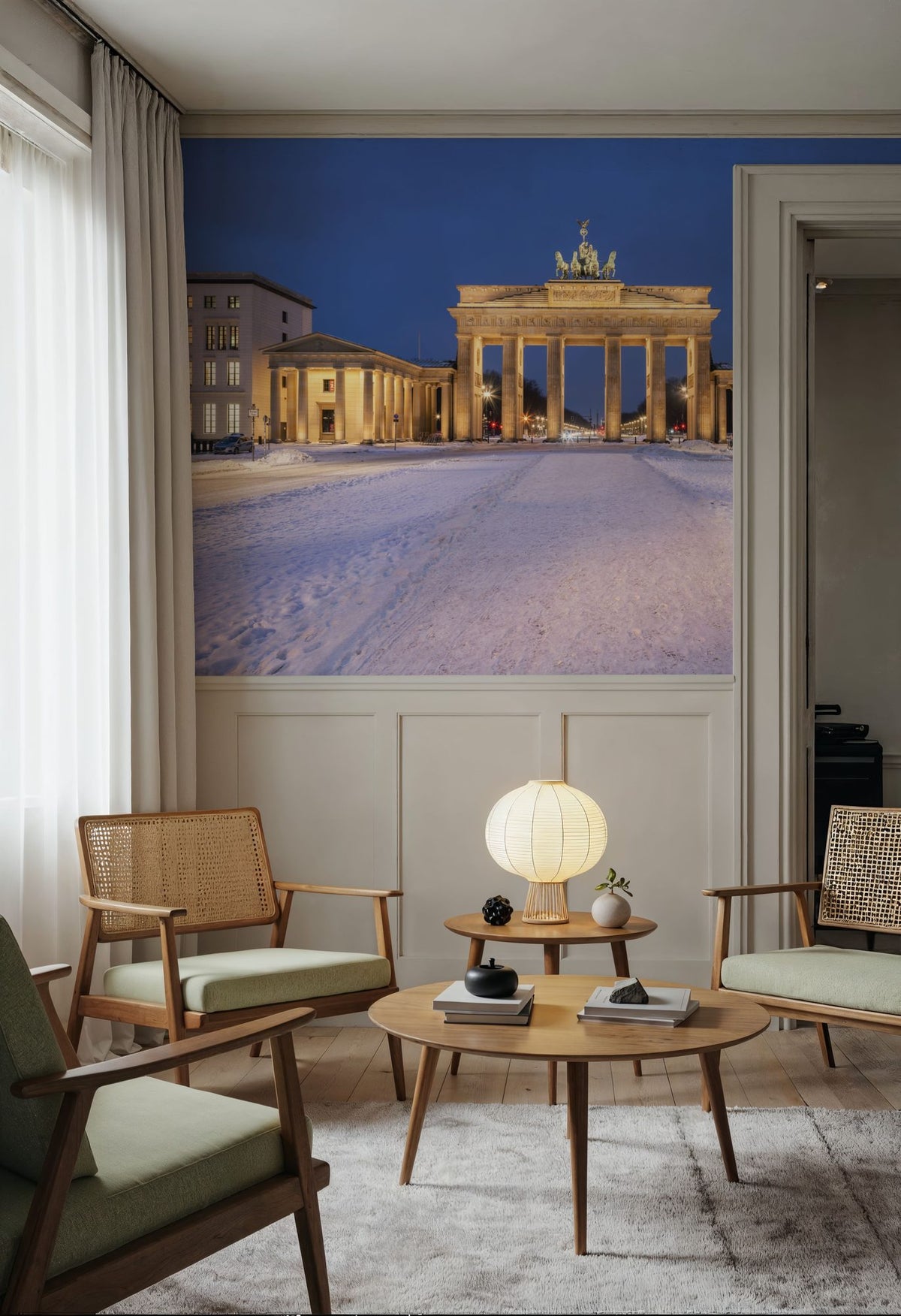 Brandenburger Tor in Winter Mural Wallpaper - room preview 06