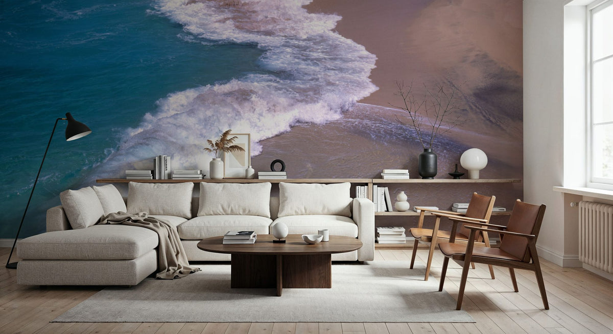 Rocky Shoreline Serenity Mural Wallpaper - room preview 06