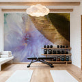 Glacial Leaf Mural Wallpaper - room preview 06