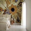 Etruscan Vase with Flowers Mural Wallpaper - Red Tone - room preview 06
