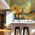 Golden Rose Reverie Mural Wallpaper - room preview 06