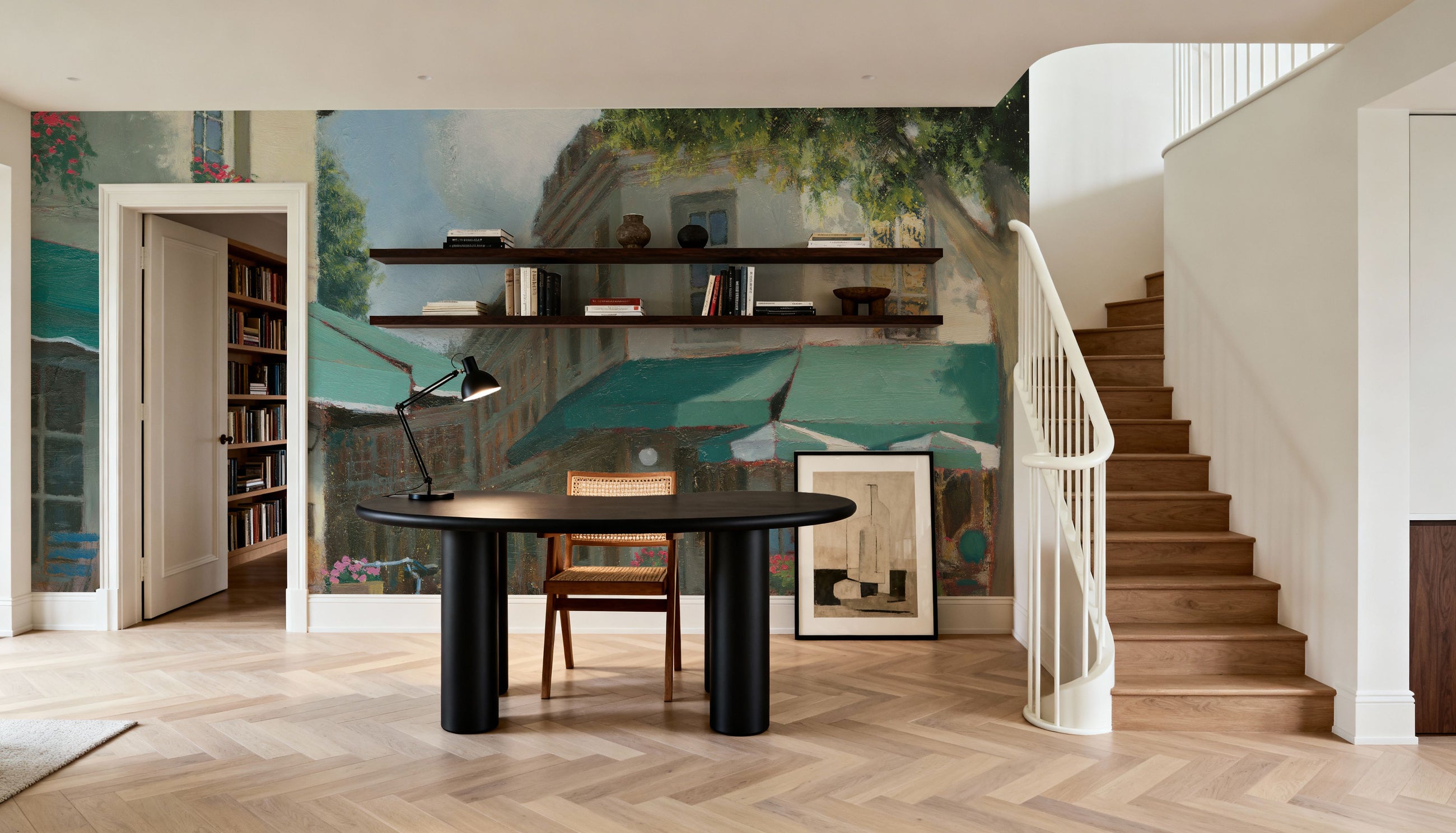 Breakfast in Paris Mural Wallpaper