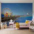 Santa Monica Pier Mural Wallpaper - room preview 06