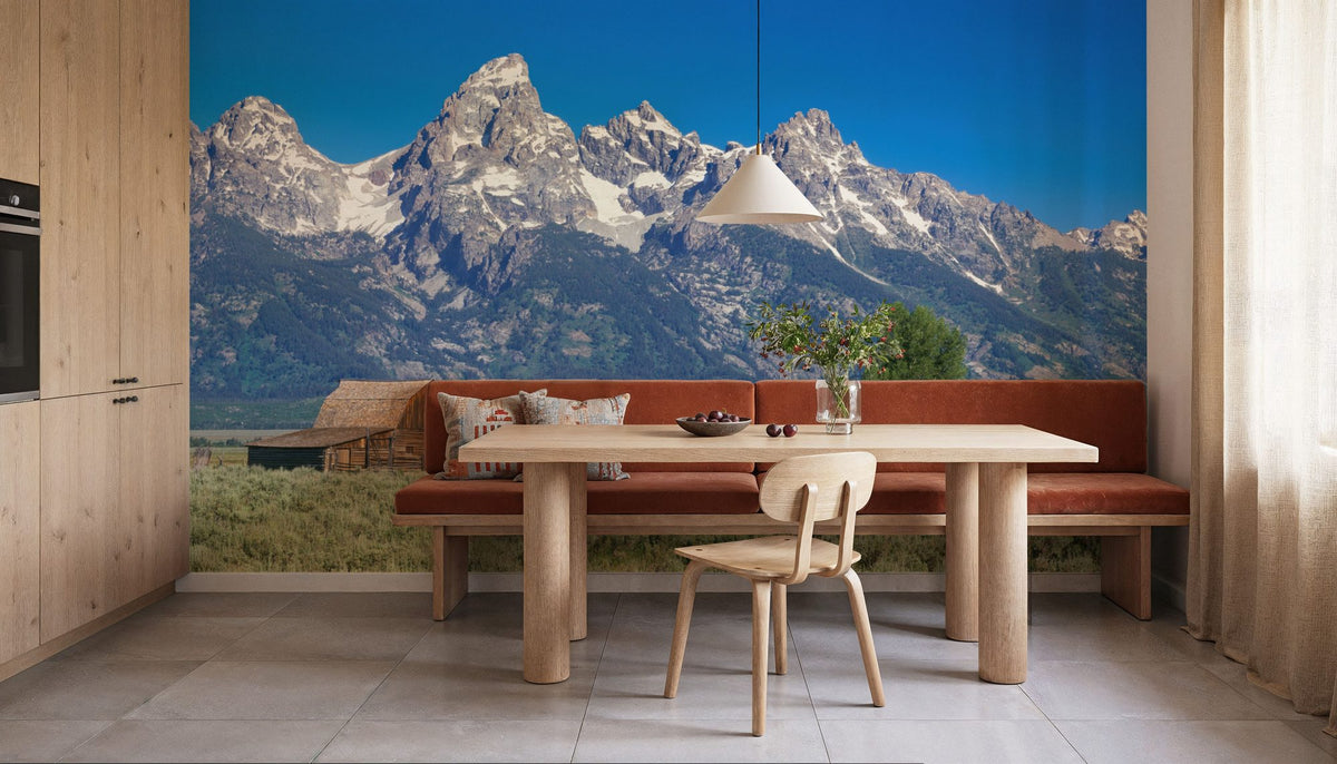 Serene Mountain Haven Mural Wallpaper - room preview 06