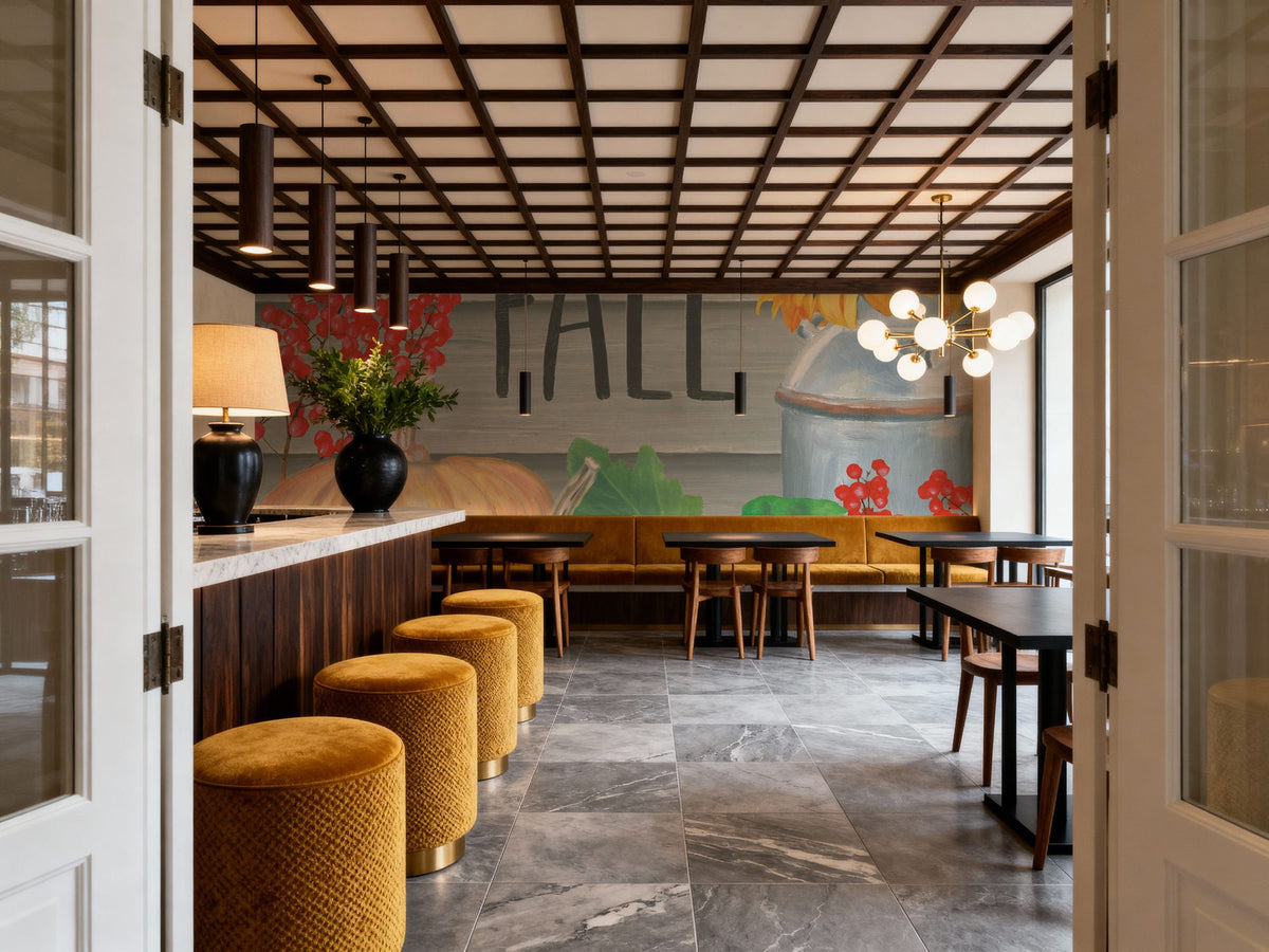 Hello Fall Mural Wallpaper - room preview 06