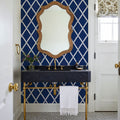 Sino Shapes Blue Mural Wallpaper - room preview 06
