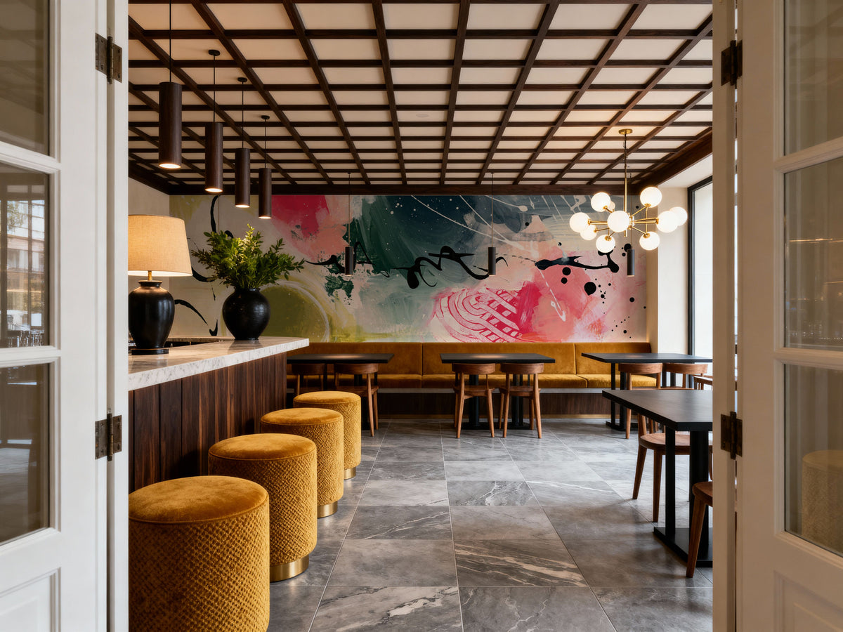 Graffiti Abstract II Mural Wallpaper - room preview 06