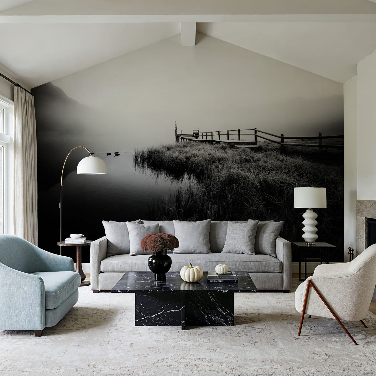 Lightfall Mural Wallpaper - room preview 06