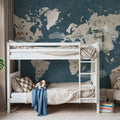 Scandi Map Blue Mural Wallpaper - room preview 06