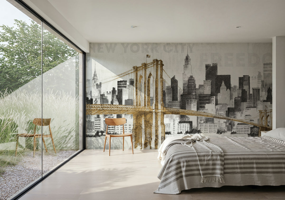 New York Skyline I Mural Wallpaper - room preview 06