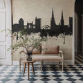 Coventry England Skyline Concrete Mural Wallpaper - room preview 06