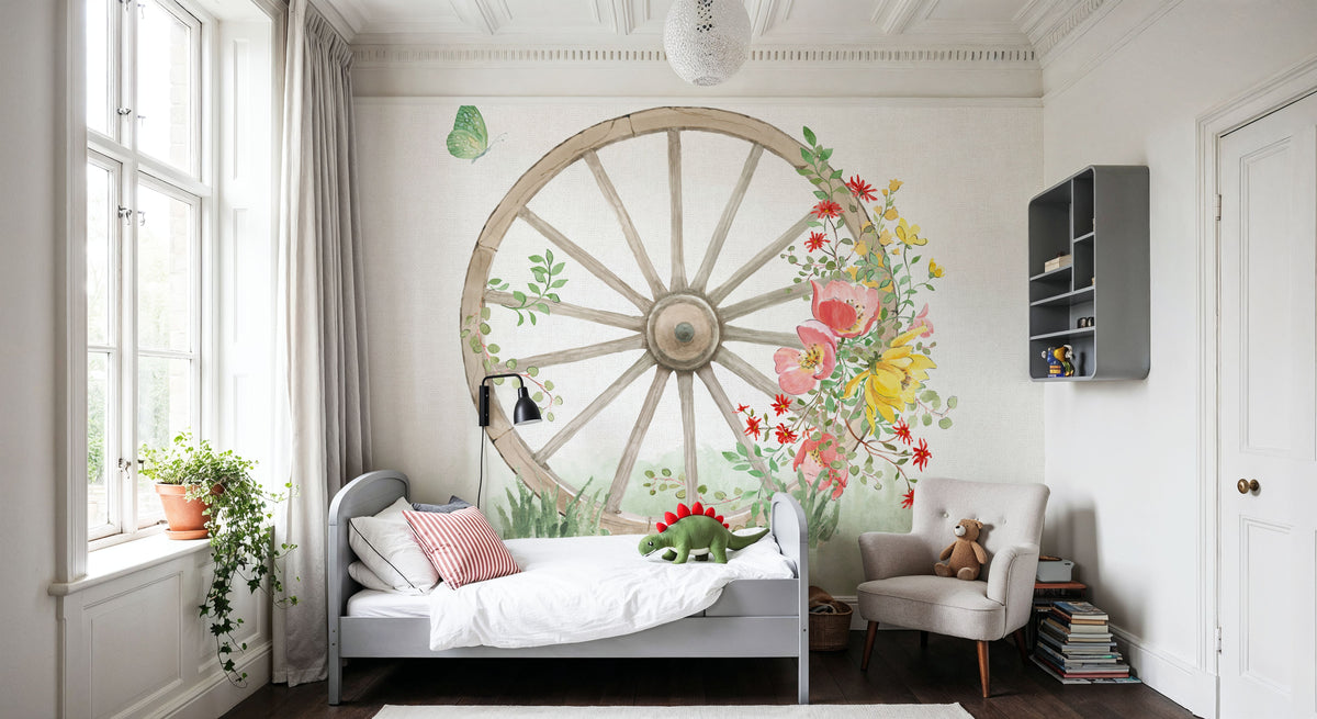 Soft Meadow VII Mural Wallpaper - room preview 06