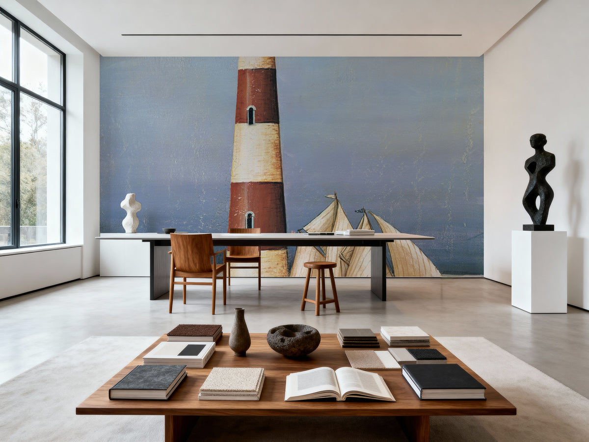 Harbor Light Mural Wallpaper - room preview 06