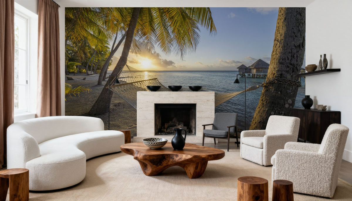 Tikehau Sunset Mural Wallpaper - room preview 06