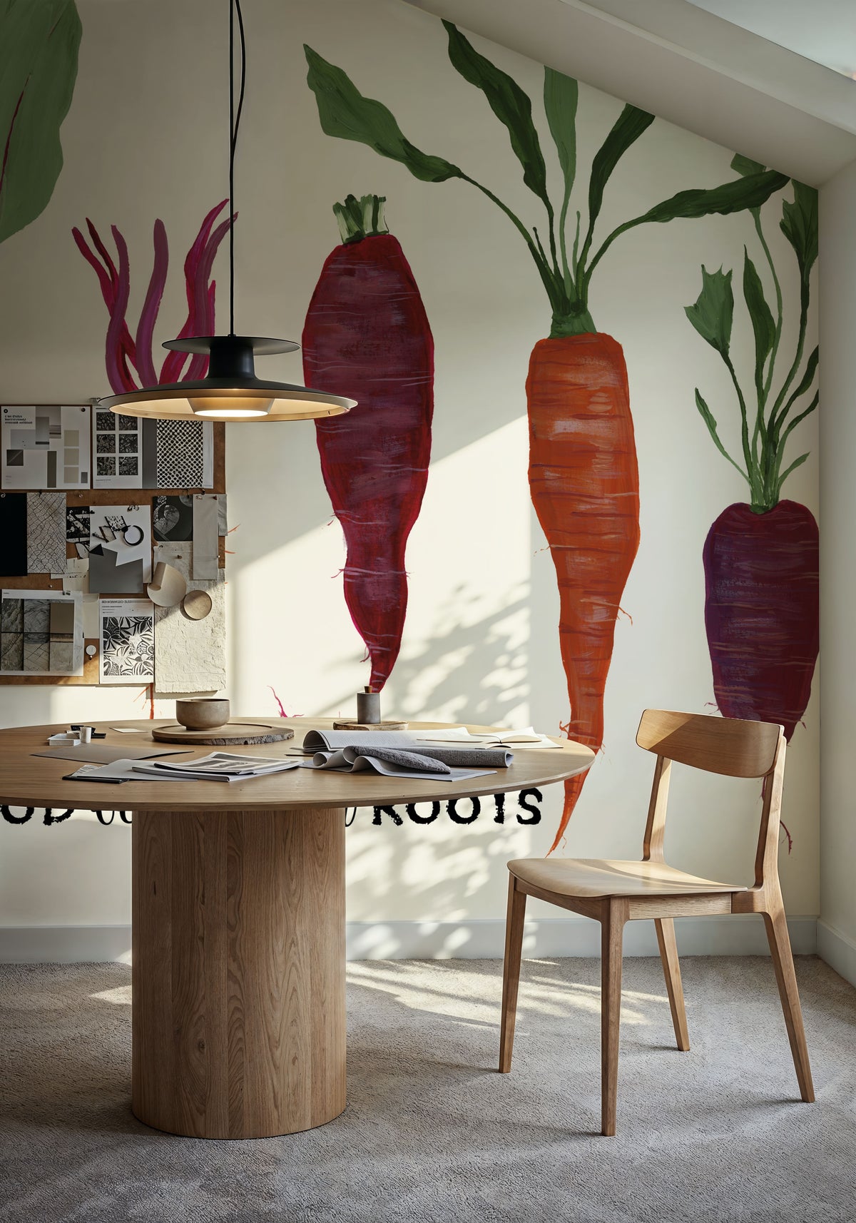 Soul Food Begins with Roots Mural Wallpaper - room preview 06