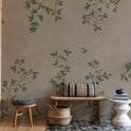 Oak Hollow, Beige Mural Wallpaper - room preview 06