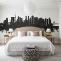 Tokyo Japan Skyline Black & White Mural Wallpaper - room preview 06