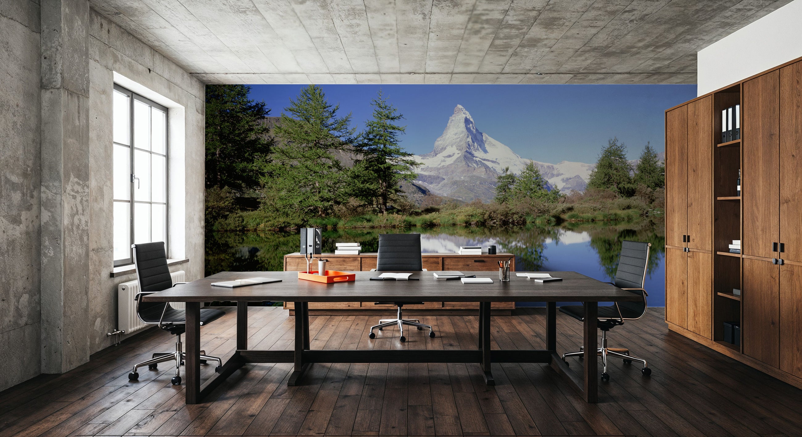 Alpine Mirror Mural Wallpaper