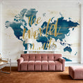 Desert Bloom Map in Writing Mural Wallpaper - room preview 06
