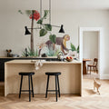 Paradise Bird and Monkey Mural Wallpaper - room preview 06