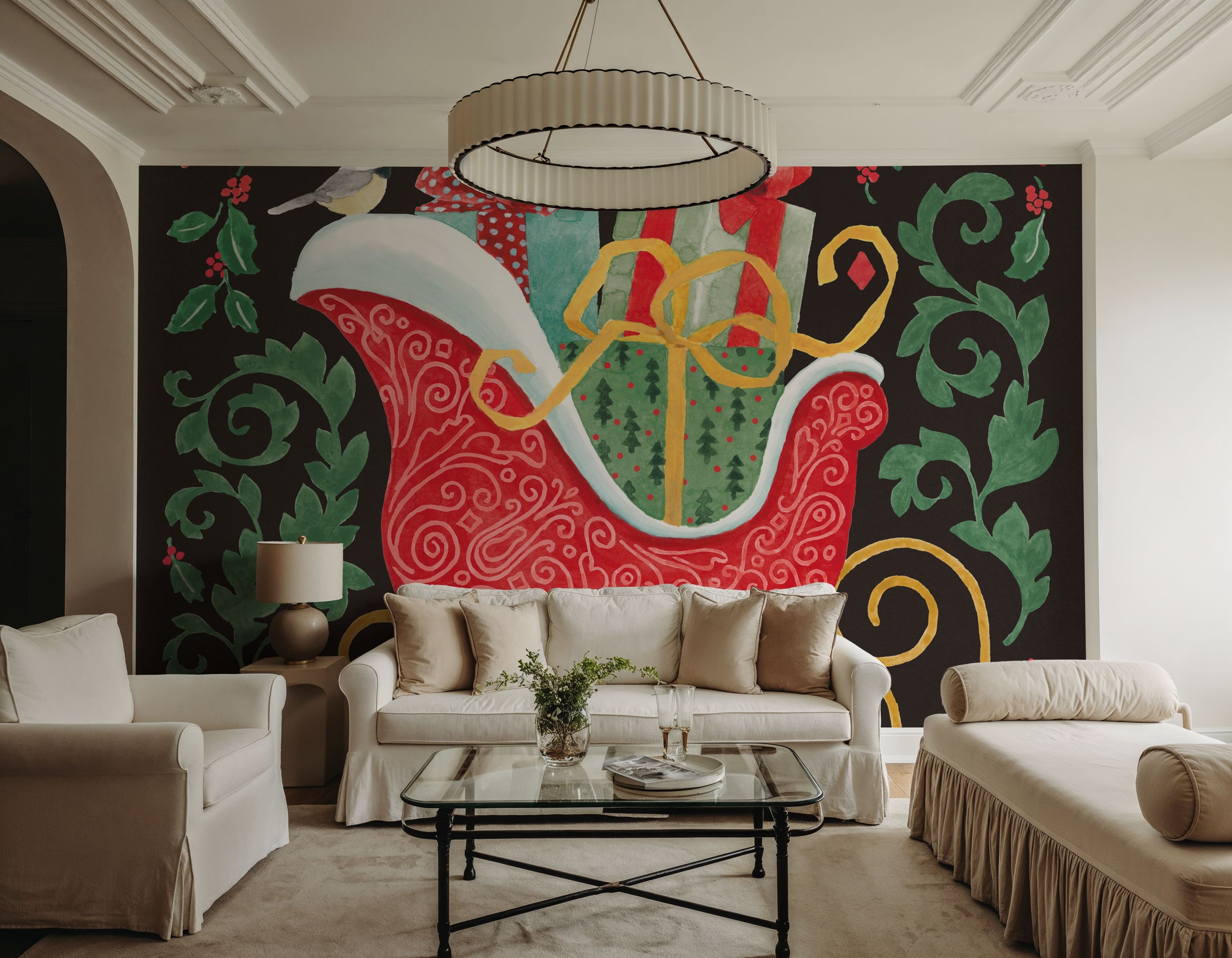 Decorative Holiday III Mural Wallpaper