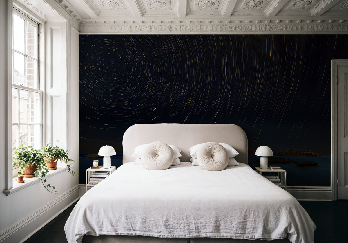 Stars Trails Mural Wallpaper - room preview 06