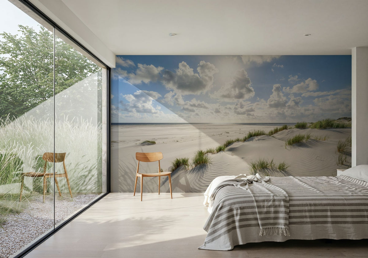 Kniepsand Beach Mural Wallpaper - room preview 06