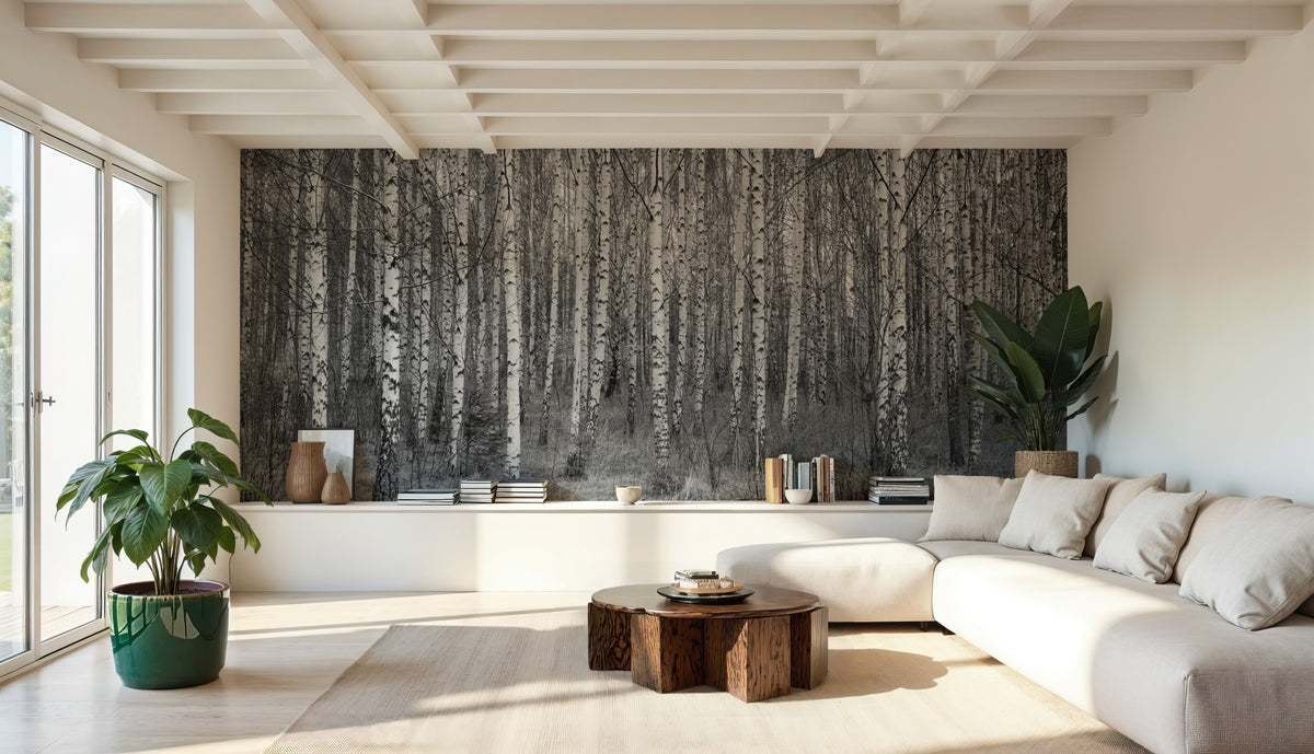 Birch Symphony Mural Wallpaper - room preview 06