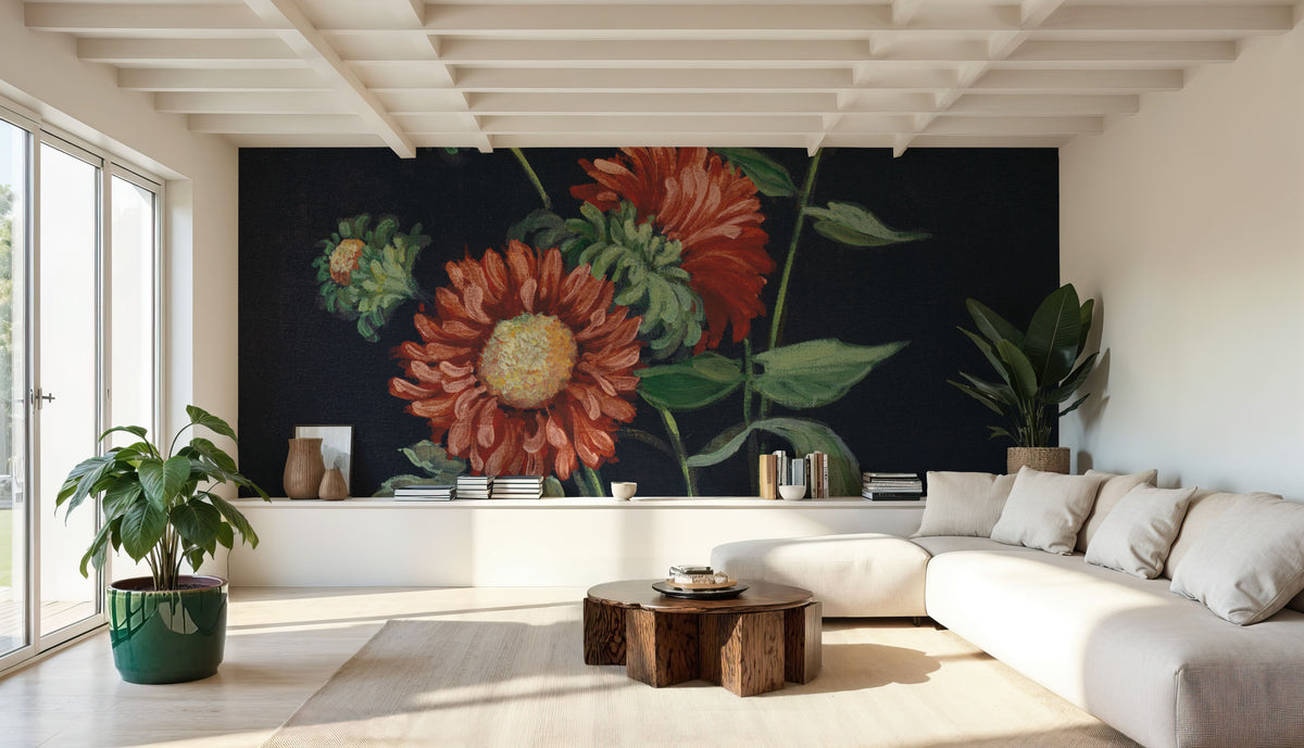 Botanical Beauty I Jewel Mural Wallpaper - room preview 06