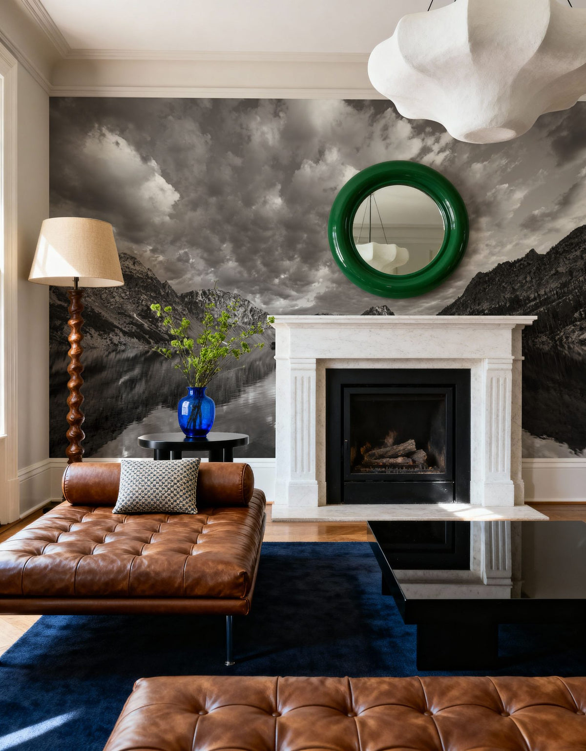 Sawtooth Lake Mural Wallpaper - room preview 06