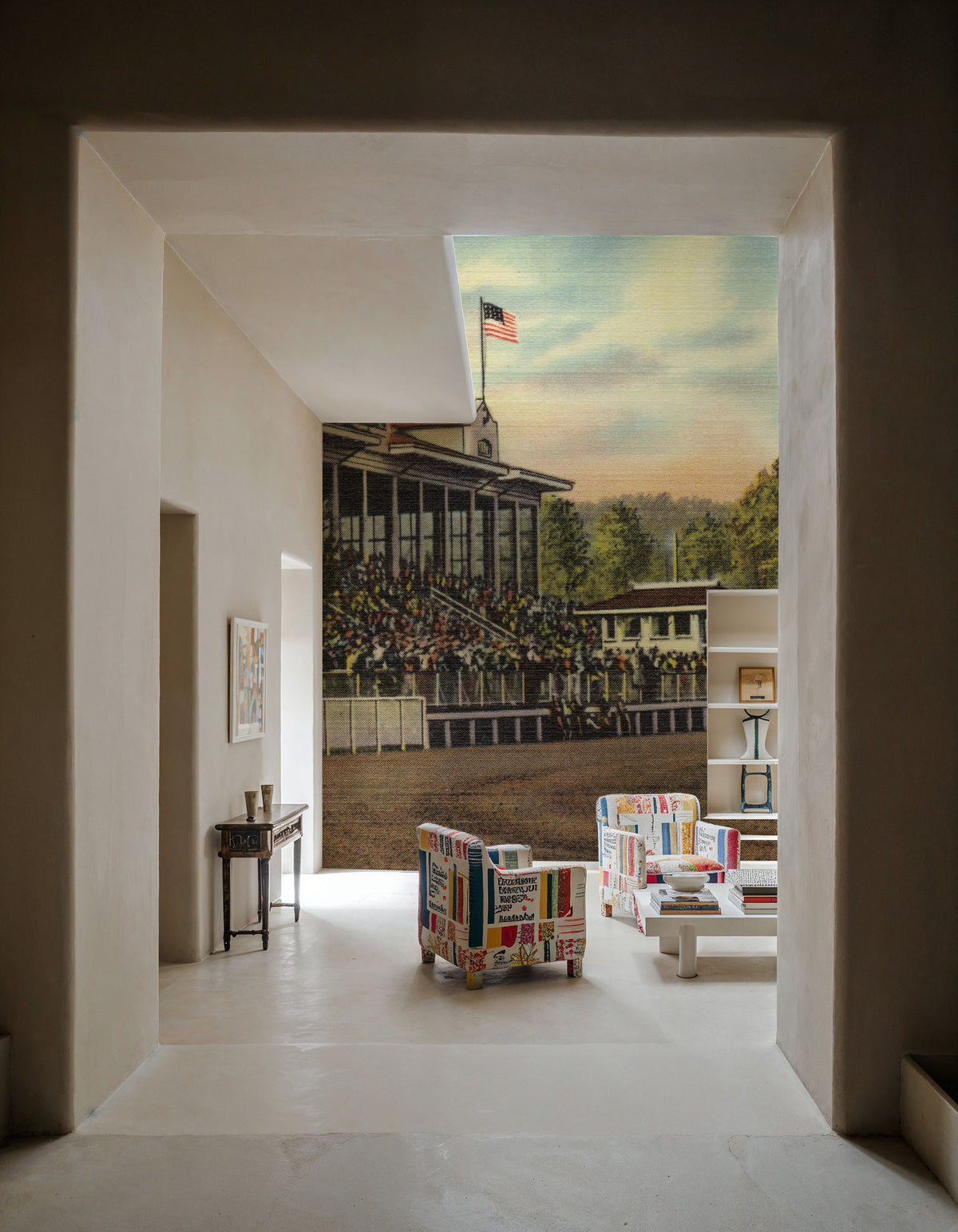Greetings From the Race Track Mural Wallpaper - room preview 06