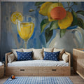 Lemons Still Life Mural Wallpaper - room preview 06
