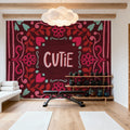 Love Sentiments Cutie Mural Wallpaper - room preview 06