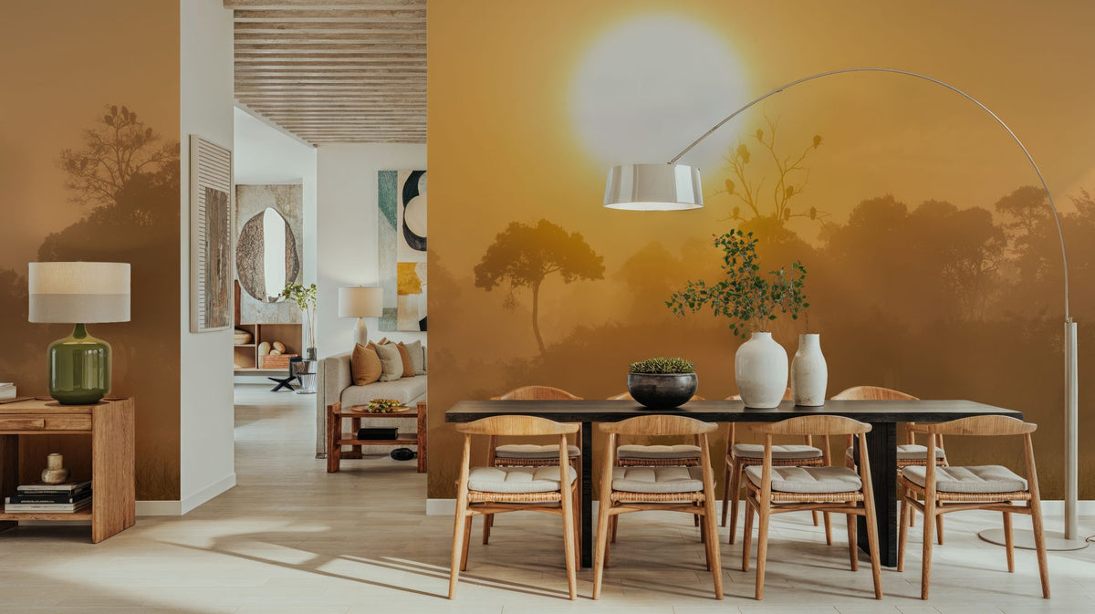 Masai Mara Sunrise Mural Wallpaper - room preview 06