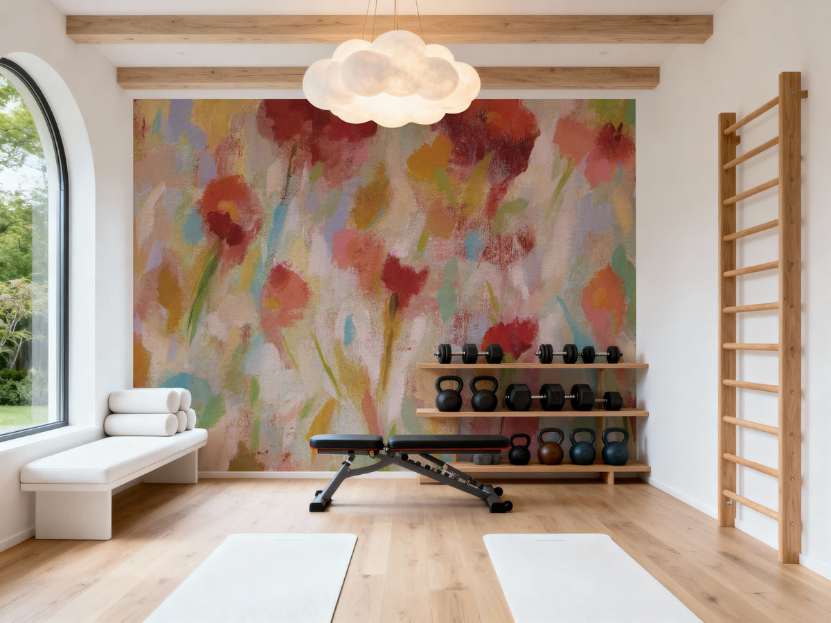 Breezy Floral I Mural Wallpaper - room preview 06