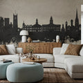 Lancaster England Skyline Concrete Mural Wallpaper - room preview 06