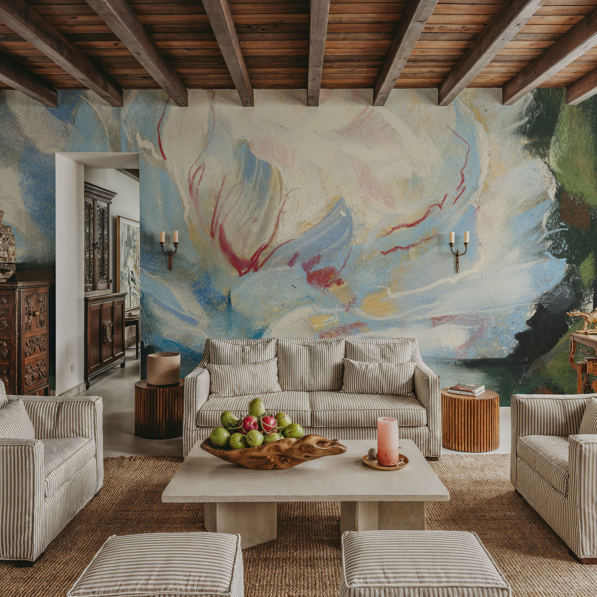 Peony I Mural Wallpaper - room preview 06