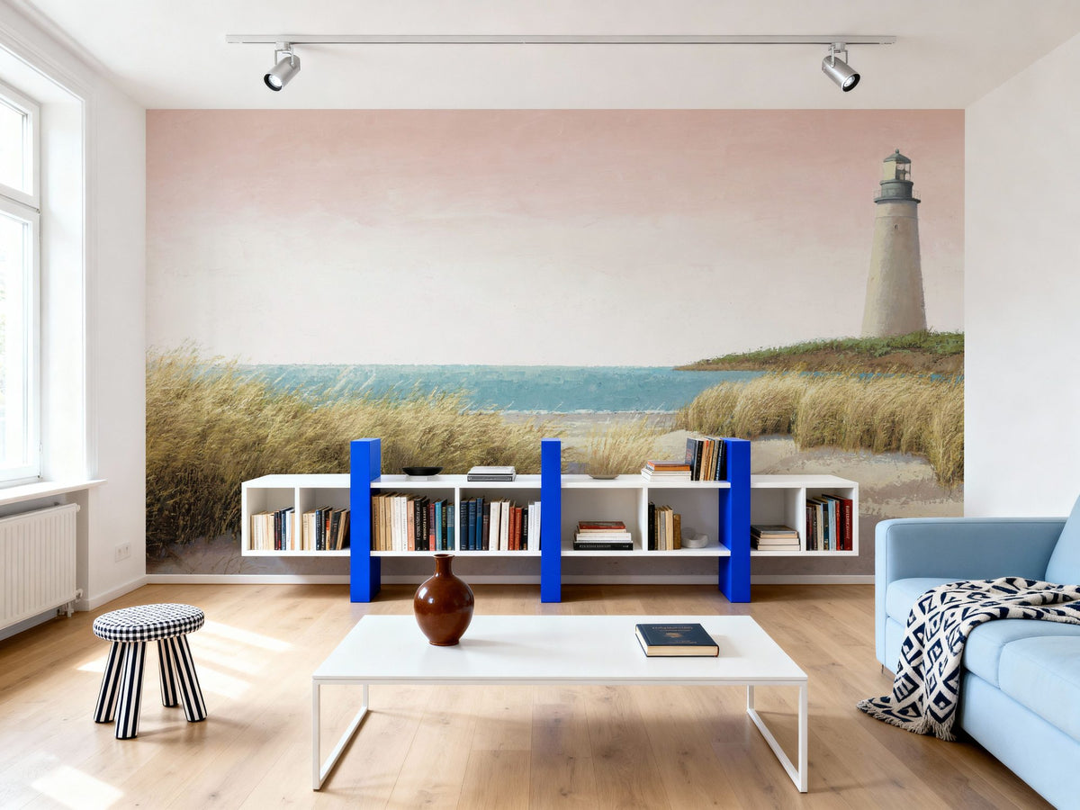 Lighthouse by the Sea Mural Wallpaper - room preview 06