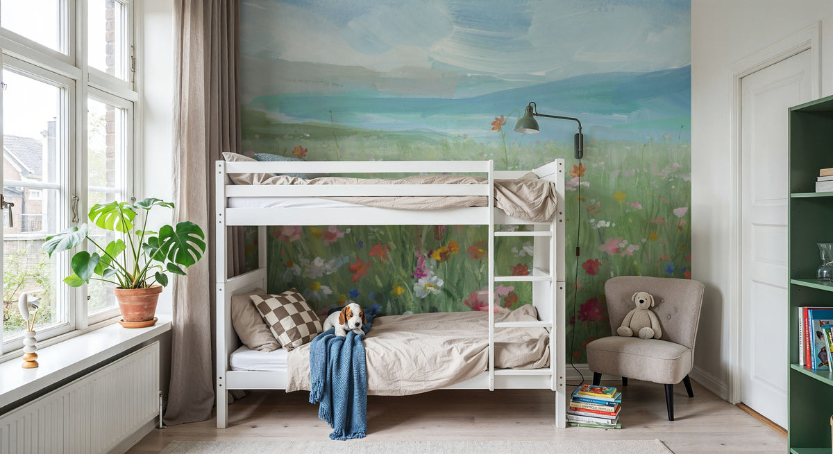 Field of Flowers Mural Wallpaper - room preview 06