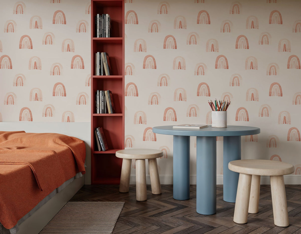 Baby Rainbows Mural Wallpaper - room preview 06