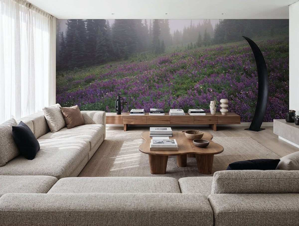 Heather Fields Mural Wallpaper - room preview 06