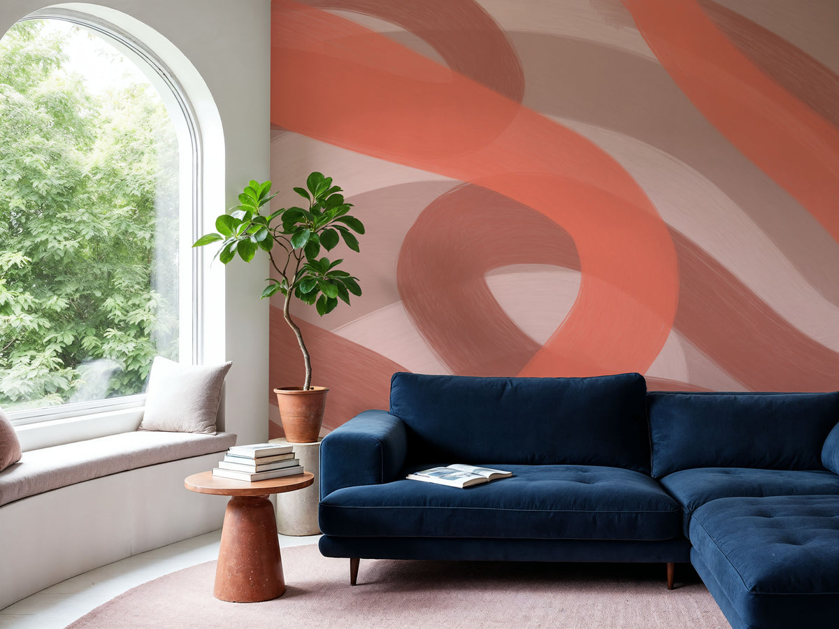 Modern Abstract Mural Wallpaper - room preview 06