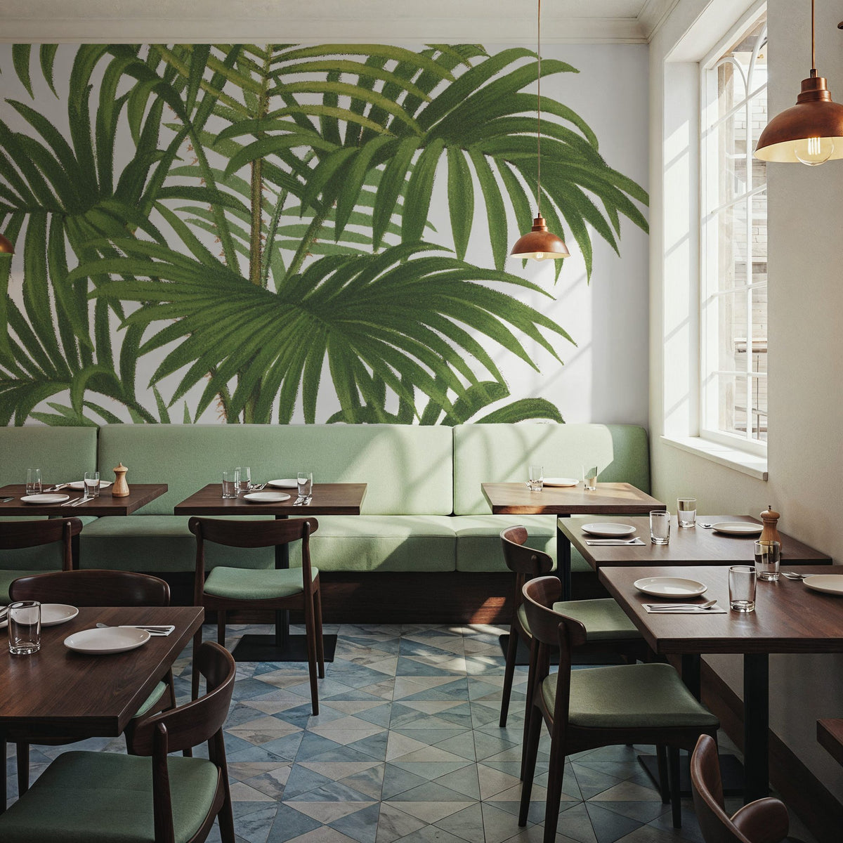 Riviera Palms I Mural Wallpaper - room preview 06