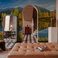 Quarry Lake Fall Mural Wallpaper - room preview 06