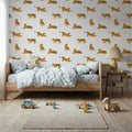 Tiger Play Mural Wallpaper - room preview 06