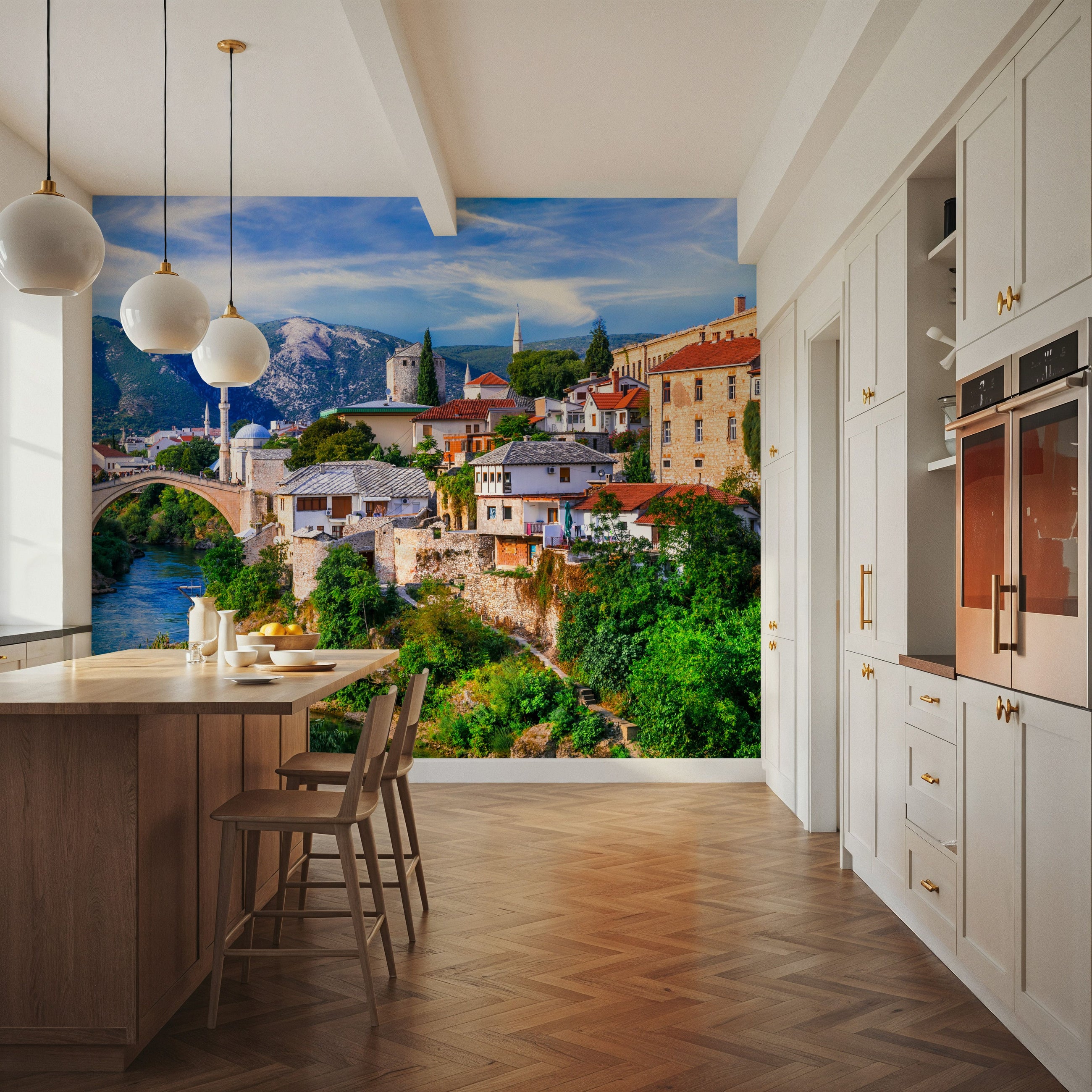 Bridge of Mostar Mural Wallpaper