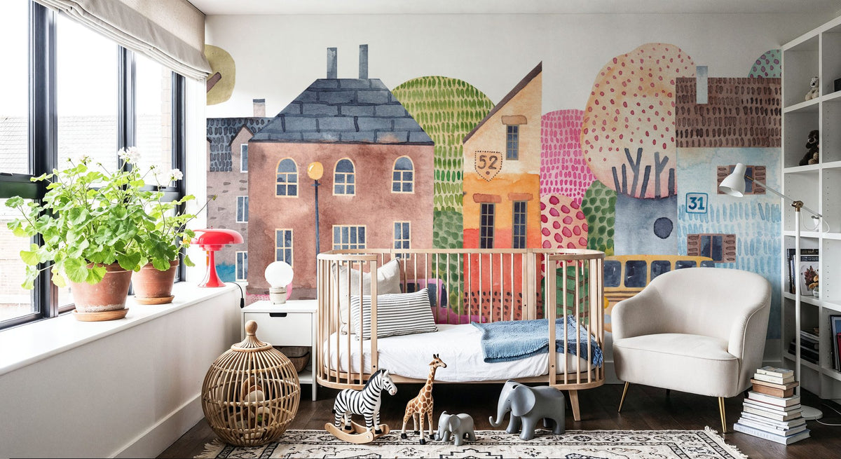 Our Street Mural Wallpaper - room preview 06