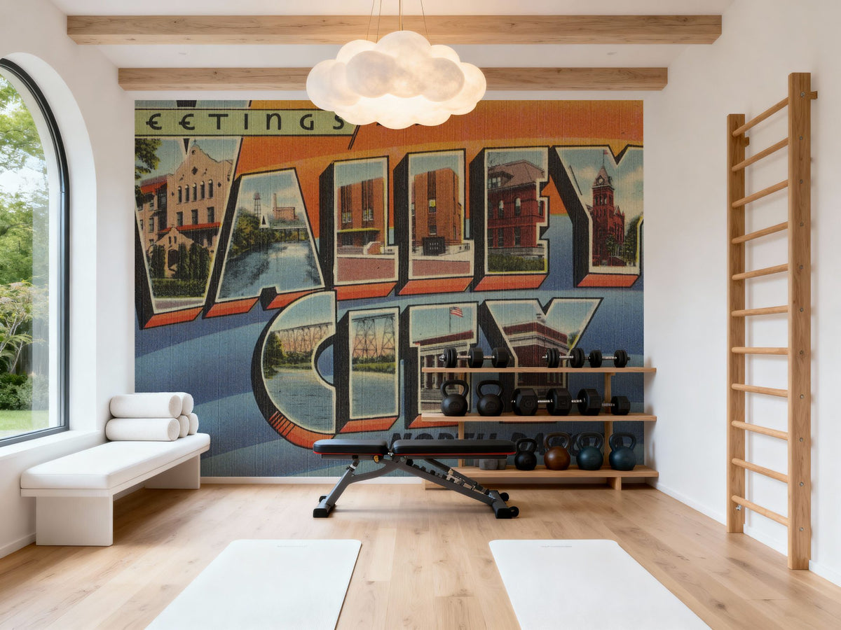 Greetings From Valley City Mural Wallpaper - room preview 06